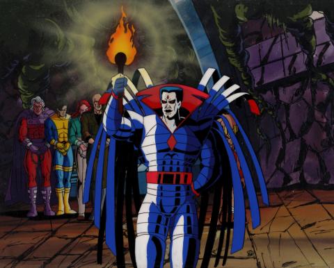 X-Men Production Cel & Background - ID: mayxmen20511 Marvel