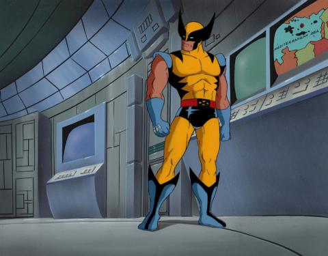 X-Men Production Cel & Background - ID: mayxmen20536 Marvel