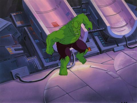 Incredible Hulk Production Cel and Background - ID: octhulk20449 Marvel