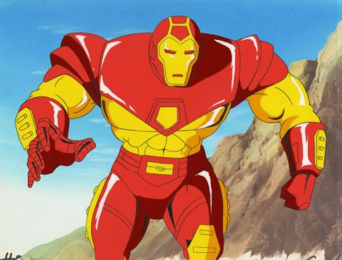 Iron Man Production Cel and Background - ID: octironman20347 Marvel