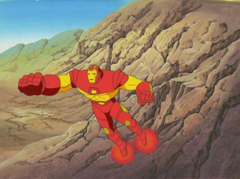 Iron Man Production Cel and Background - ID: octironman20389 Marvel