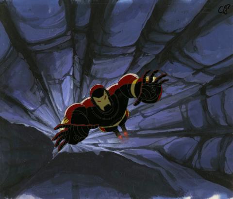 Iron Man Production Cel and Background - ID: octironman20406 Marvel