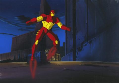 Iron Man Production Cel and Background - ID: octironman20439 Marvel