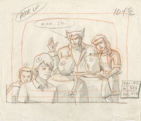 X-Men Layout Drawing - ID: octxmen20058 Marvel