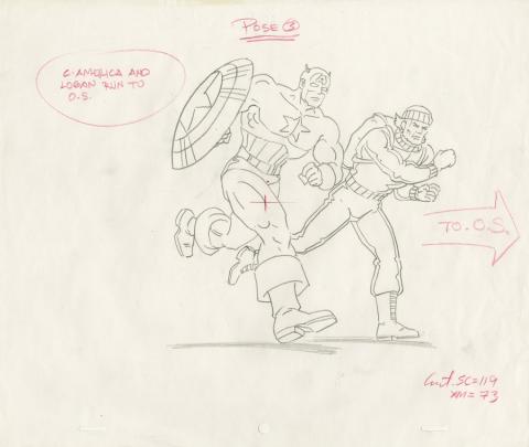 X-Men Production Drawing - ID: octxmen20470 Marvel