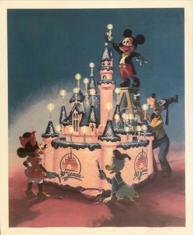 Disneyland 30th Anniversary Limited Edition Print Disneyana