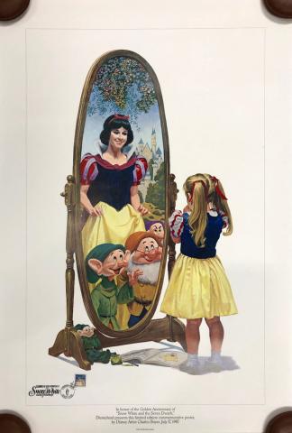 Snow White 50th Anniversary Charles Boyer Print Disneyana