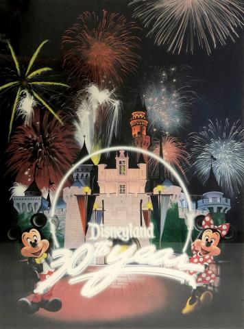 Disneyland 30th Anniversary Limited Edition Print - ID: septdisneyana20022 Disneyana