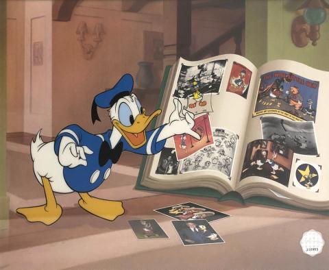 Donald's Memory Book Limited Edition Sericel  - ID: septdonald20075 Walt Disney
