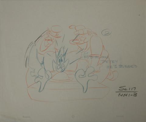 Mighty Mouse Layout Drawing - ID: septmighty2981 Ralph Bakshi
