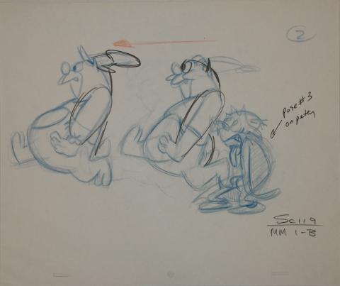 Mighty Mouse Layout Drawing - ID: septmighty2982 Ralph Bakshi