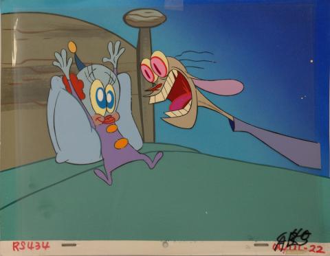Ren and Stimpy Production Cel & Background - ID: septstimpy2879 Nickelodeon