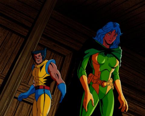 X-Men Production Cel & Background - ID: xmen32014 Marvel