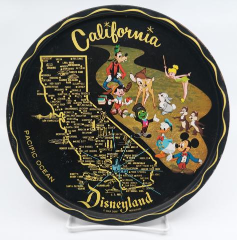 California Disneyland Souvenir Metal Serving Tray - ID: aprdisneyland21346 Disneyana