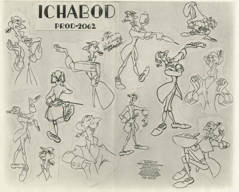The Adventures of Ichabod and Mr. Toad Photostat Model Sheet - ID: aprichabod21156 Walt Disney