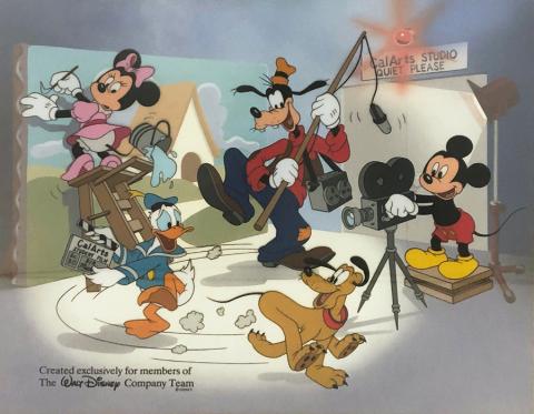 Limited Edition CalArts Fab Five Sericel - ID: aprmickey21184 Walt Disney