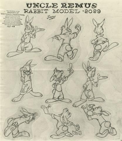 Song of the South Photostat Model Sheet - ID: aprsouth21169 Walt Disney
