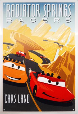 Radiator Springs Racers Metal Attraction Poster Replica - ID: augdisneyana20130 Disneyana