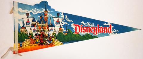 1990 Disneyland 35 Years of Magic Pennant - ID: augdisneyana20141 Disneyana
