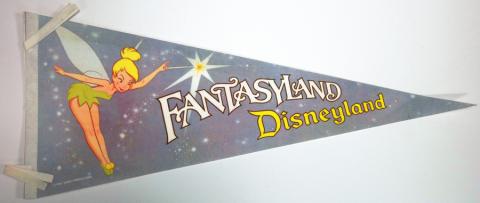 Vintage Fantasyland Pennant - ID: augdisneyana20145 Disneyana
