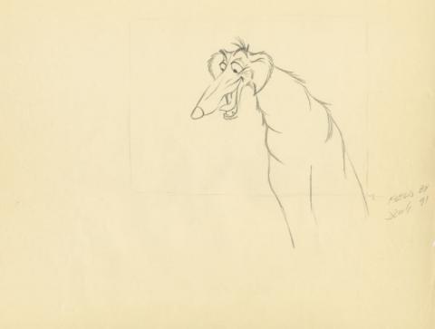Lady and the Tramp Production Drawing - ID: augtramp21096 Walt Disney