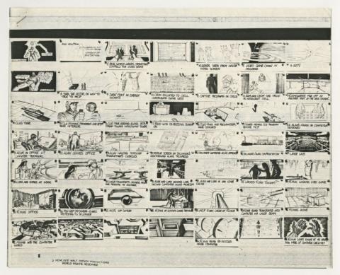 TRON Xerox Production Storyboards - ID: augtron21088 Walt Disney