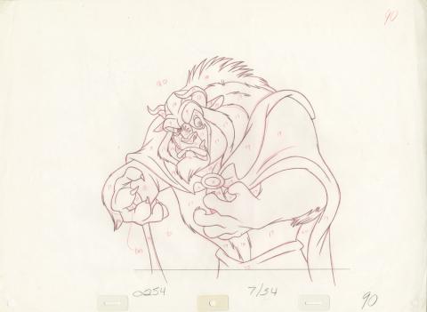 Beauty and the Beast Production Drawing - ID: decbeast20045 Walt Disney