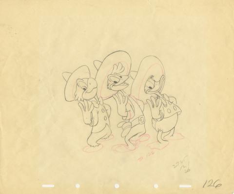 The Three Caballeros Production Drawing - ID: deccabelleros20024 Walt Disney