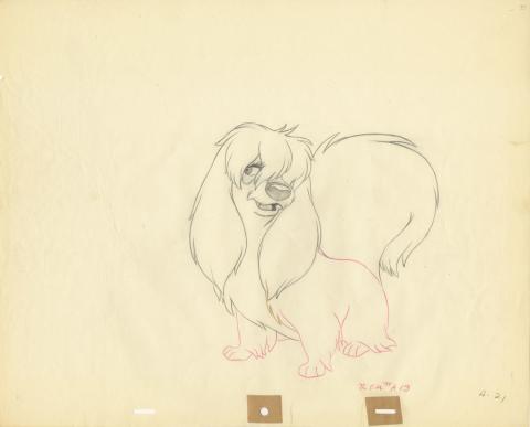 Lady and the Tramp Production Drawing - ID: dectramp20058 Walt Disney