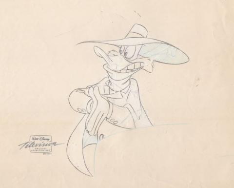 Darkwing Duck Production Drawing - ID: febdarkwing21575 Walt Disney