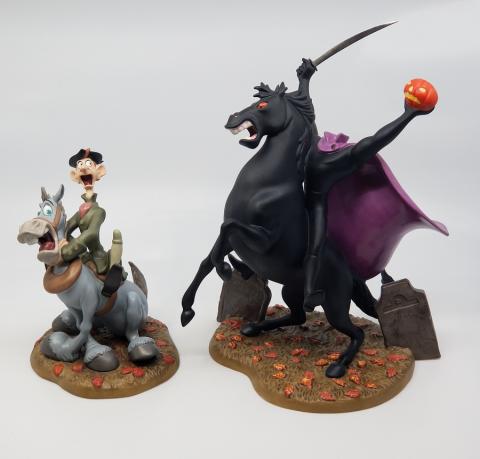Sleepy Hollow Ichabod & Horseman WDCC Figurine Set - ID: febwdcc21625 Disneyana