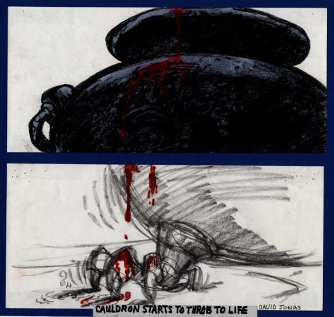 Black Cauldron Storyboard Drawings - ID: jancauldron21004 Walt Disney
