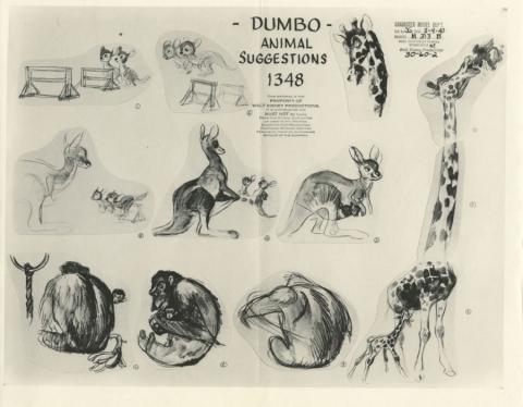 Dumbo Photostat Model Sheet - ID: juldumbo21272 Walt Disney