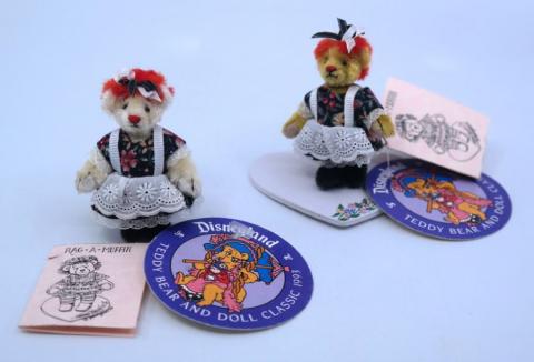 1993 Disneyland Teddy Bear Classic Dolls by Pamm Bacon - ID: julydisneyana21050 Disneyana