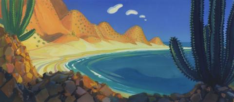 Pebble and the Penguin Concept Painting - ID: junbluth21406 Don Bluth