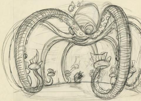 Pebble and the Penguin Story Development Drawing - ID: junbluth21431 Don Bluth