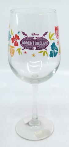 Tiki Room Adventureland Wine Glass - ID: jundisneyana20221 Disneyana