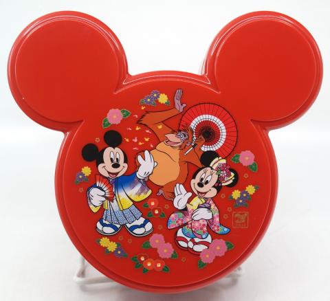 Mickey Tokyo Disneyland Red Bento Box Container - ID: jundisneyana20260 Disneyana