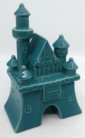 Fantasyland Castle Blue Ceramic Figurine - ID: jundisneyana20263 Disneyana