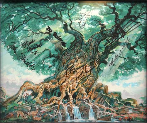 Tree of Life Signed 15th Anniversary Print - ID: jundisneyana20295 Disneyana