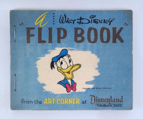 Disneyland Art Corner Donald Duck Flip Book - ID: jundisneyana21341 Disneyana