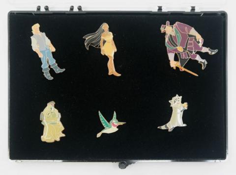 Pocahontas (6) Character Pin Set  - ID: jundisneyana21346 Disneyana