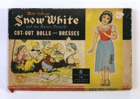 1938 Snow White Cut-Out Dolls & Dresses Play Set - ID: jundisneyana21361 Disneyana