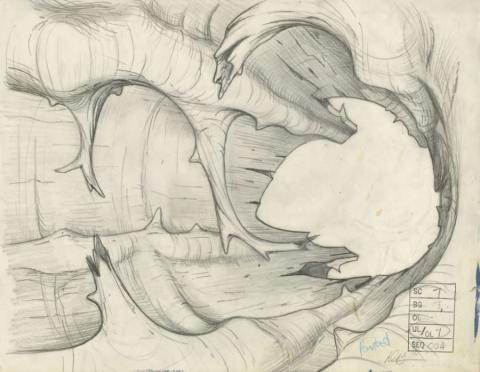Secret of NIMH Background Layout Drawing - ID: junnimh21414 Don Bluth