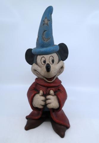 Sorcerer Mickey Wood-Look Figurine - ID: mardisneyana21320 Disneyana