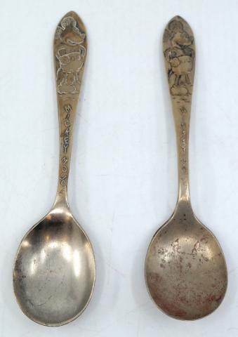 Mickey Mouse Pair of Vintage Spoons - ID: novdisneyana20003 Disneyana