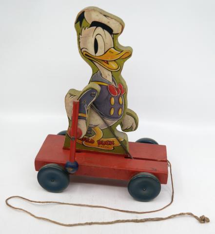 Donald Duck 1939 Wood Pull Toy - ID: novdisneyana20031 Disneyana