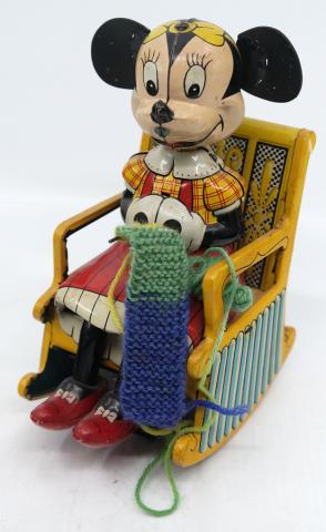 Minnie Mouse Tin Litho Rocking Toy - ID: novdisneyana20049 Disneyana