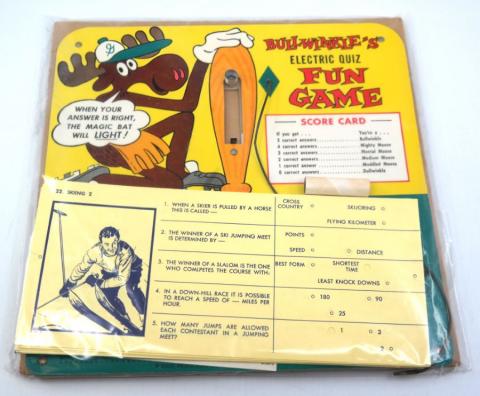 1960s Bullwinkle Electric Quiz Buzzer Game - ID: septbullwinkle20342 Jay Ward