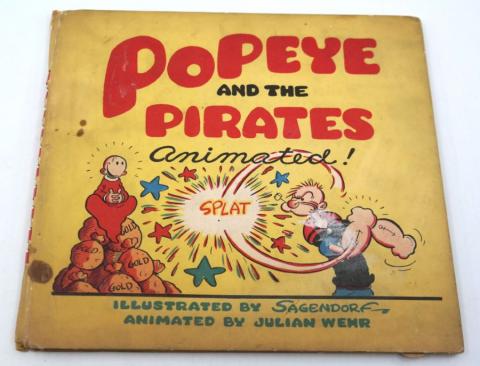 Popeye and the Pirates Animated Children's Book  - ID: septpopeye20346 Fleischer